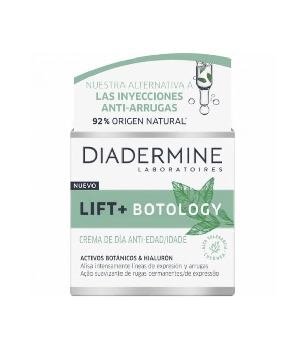 Crema de día anti-edad activos botánicos & hialurón lift - botology Diadermine 50 ml