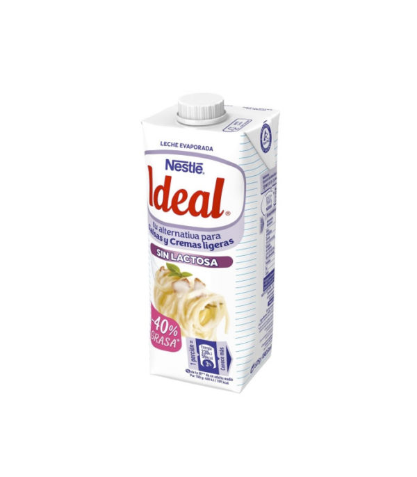 Leche evaporada desnatada Nestlé - Ideal sin lactosa 525 g